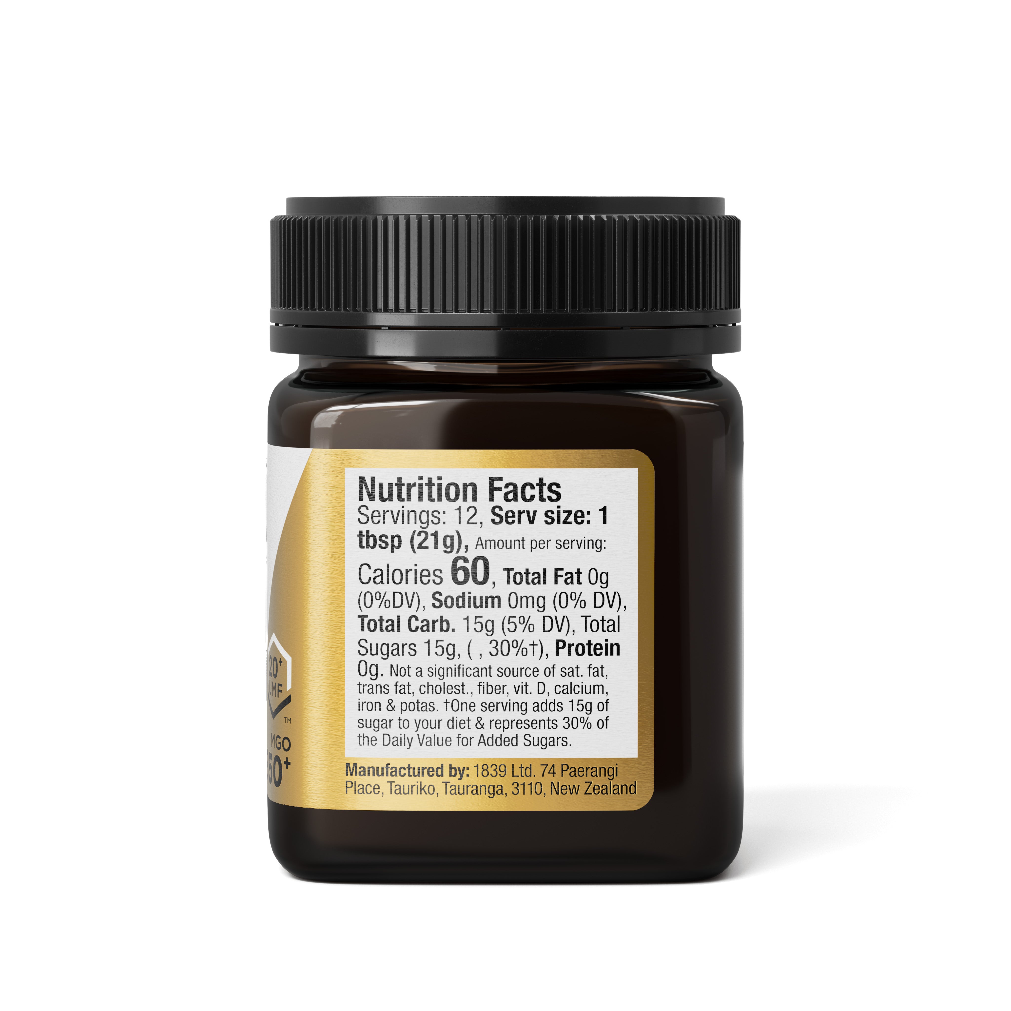 Reserve Raw Mānuka Honey UMF 20+ 250g